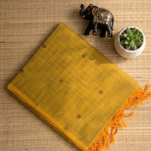 Negamam Cotton Saree Mustard Yellow MHP14