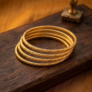 Traditional Gold-Plated Bangles Set of 4 Size 2.6 | P350 | MRJA Vastrahara