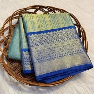 Teal Blue Katan Silk| TB01