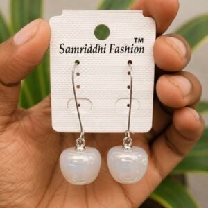 Opal Cube Long Drop Earrings | MRJA Vastrahara